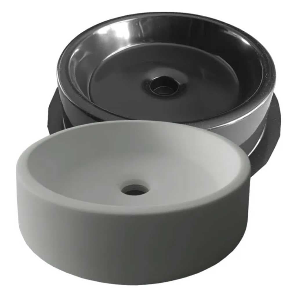 Molde Forma ABS 1,8mm Cuba Redonda 35x9cm Gesso Cimento Cd932