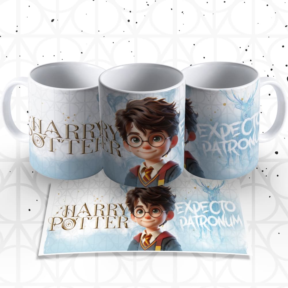 Caneca de Porcelana Premium Harry Potter Personalizada