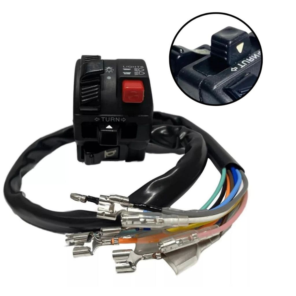 Punho De Luz Honda Cg 125 1995 1996 1997 1998 1999 Chave De Luz Lado Esquerdo Buzina Pisca