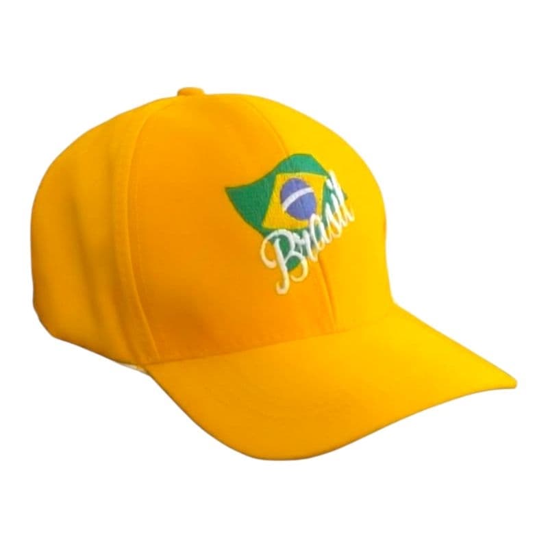 Boné do BRASIL aba curvada e bordado UNISSEX.