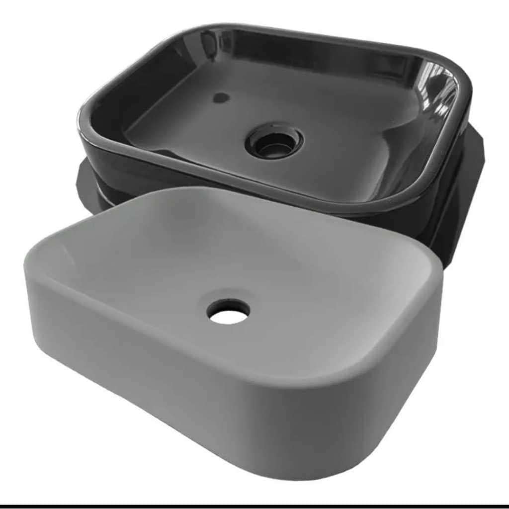 Molde Forma ABS Cuba Retangular 38x28x9cm Gesso Cimento Cd931
