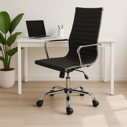 Cadeira Secretaria Escritório Presidente Ergonômica giratória
