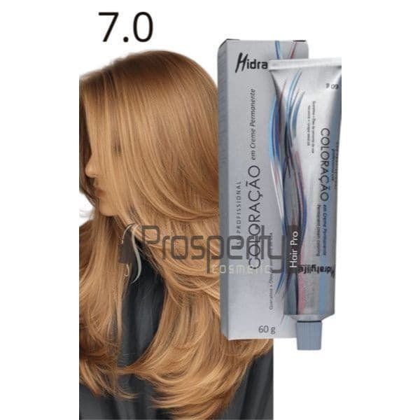 Tinta Capilar HidratyLife Coloração 7.0 Loiro Médio 60 gr Mairibel