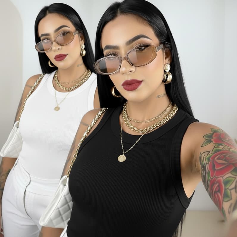 KIT 2 REGATA FEMININA EM ALGODÃO RIBANA CANELADA SLIM MODA VERÃO TENDÊNCIA REGATINHA BASICA CASUAL