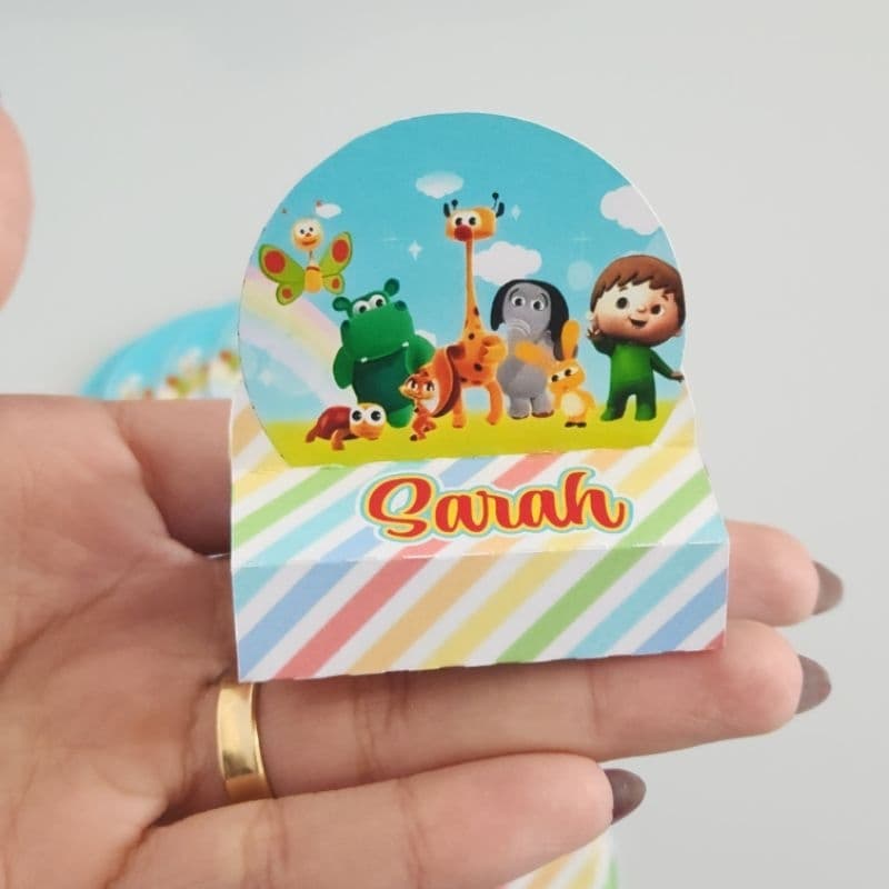 PORTA BIS DUPLO BABY TV PERSONALIZADA PARA FESTA INFANTIL ANIVERSÁRIO MENINA OU MENINO