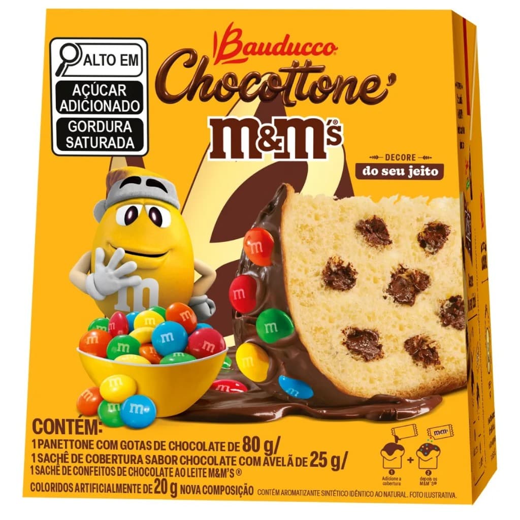 Mini Chocottone M&M's Bauducco  80g