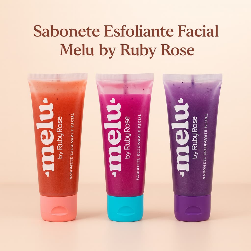 Sabonete Esfoliante Facial Melu by Ruby Rose 75g RR-4400