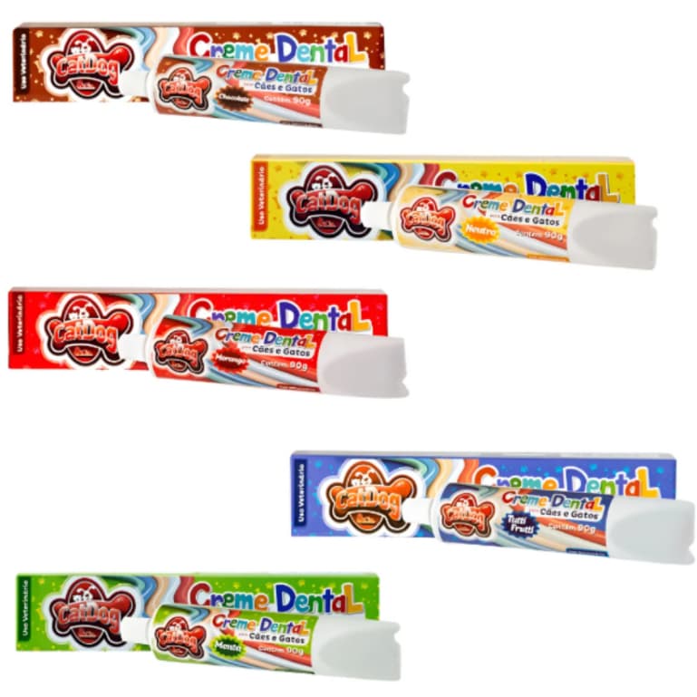Creme Dental Caes E Gatos Cat Dog Pasta De Dente 90gr