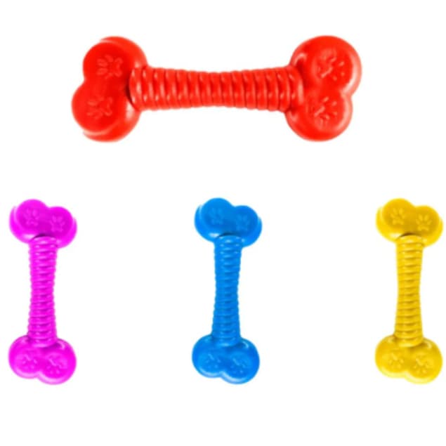 Brinquedo Para Cachorro Mini Mordedor Pet Osso Chiclete Cores variadas