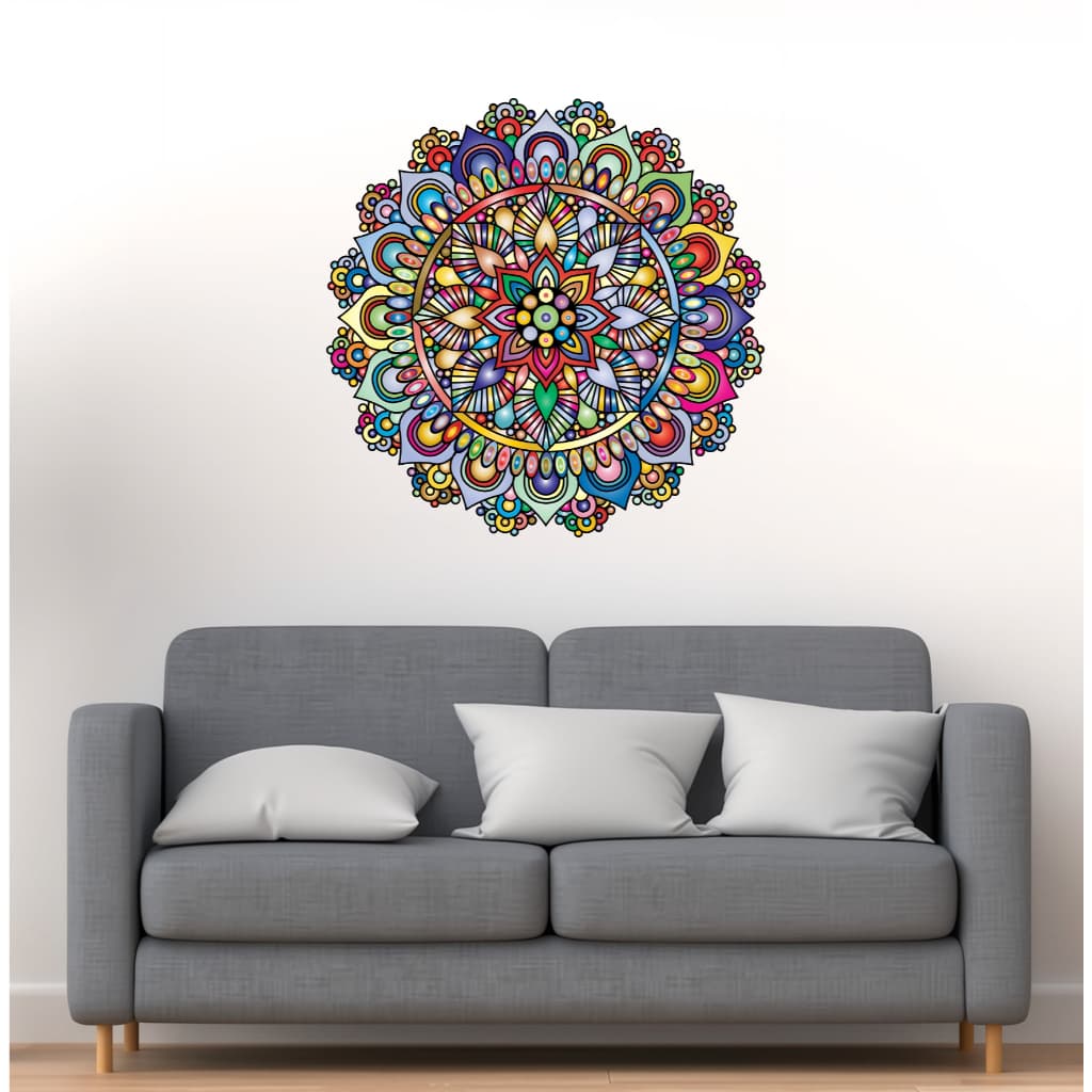 Adesivo Decorativo de Parede - Mandala Vários Tamanhos Mod 01