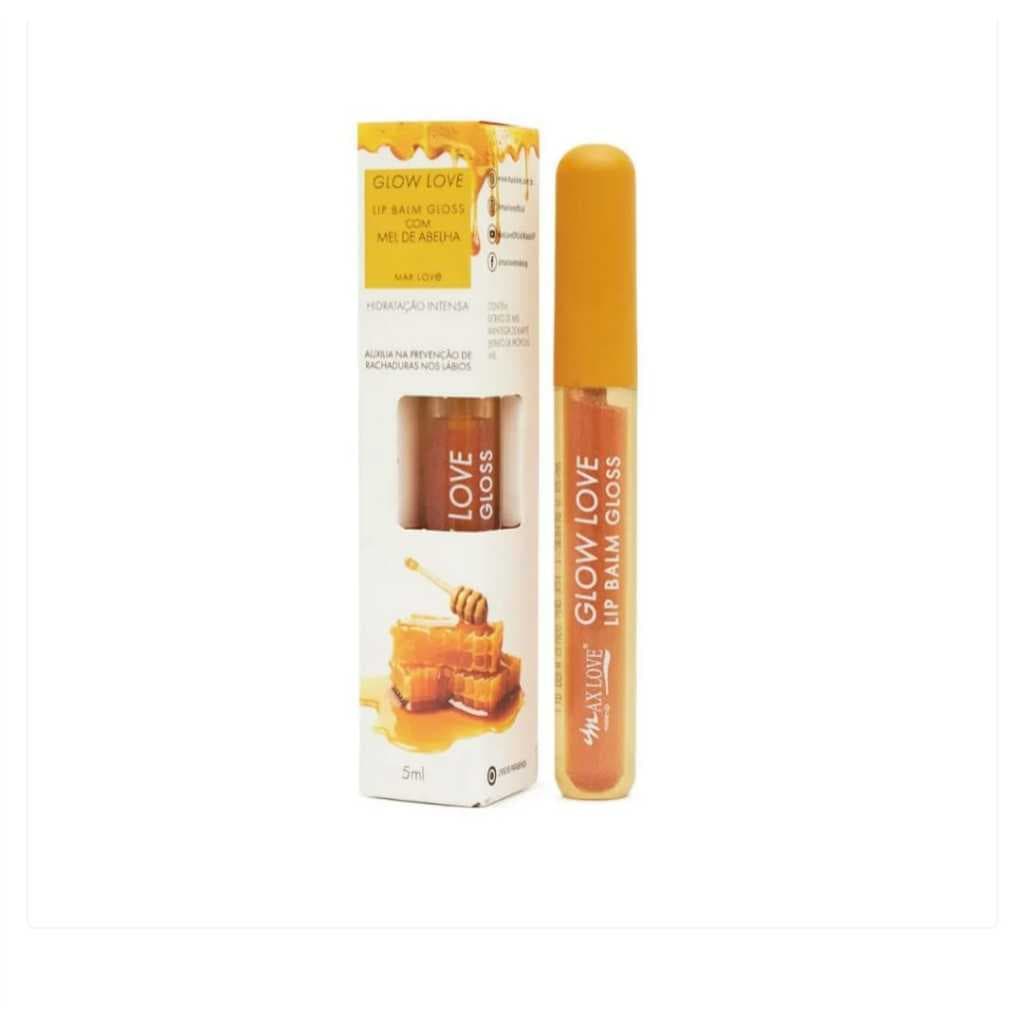 Gloss Mel Lip Balm Glow Love Hidratação brilho Max Love