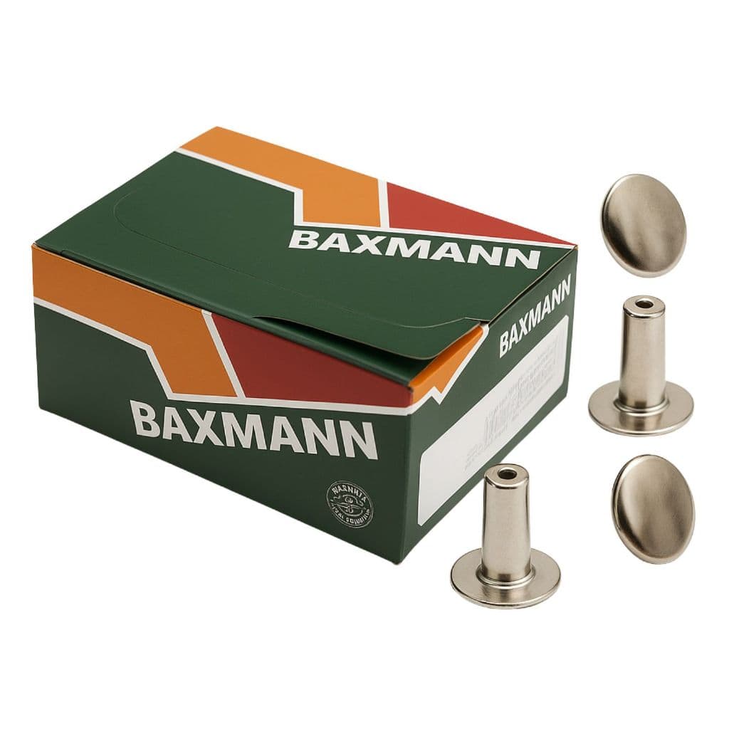 Rebite Ilhós com Calota N°2 para Patchwork, Cartonagem e Artesanato (100 a 500 Unidades) Baxmann