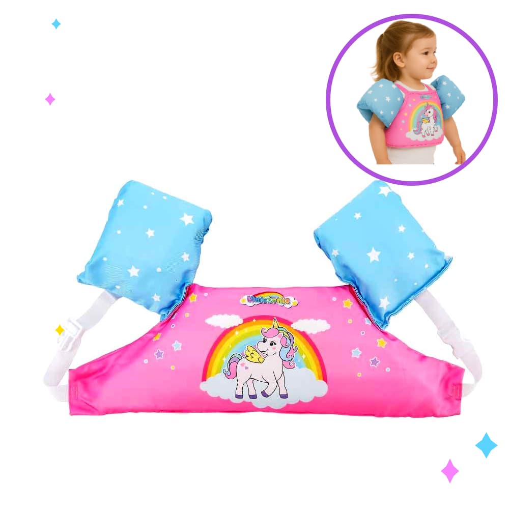 Colete Boia Flutuador Infantil - 2+ Anos -Até 25kg