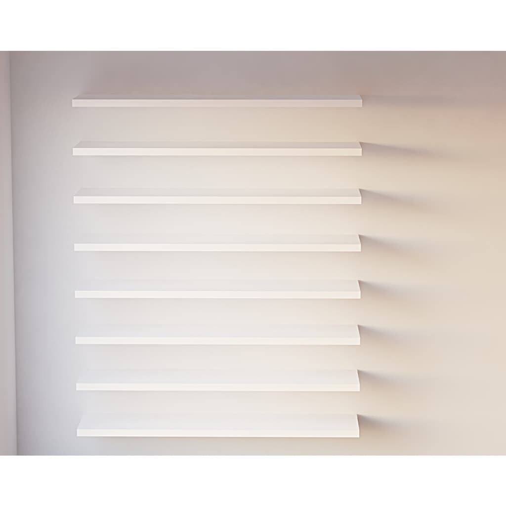 🔥 8 Prateleiras Flutuantes MDF 60x10cm – Super Kit Econômico | Completo com Bucha e Parafuso 💥