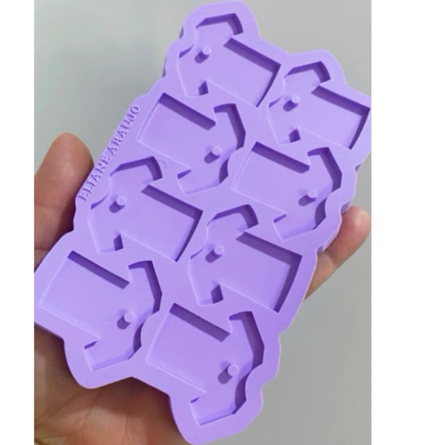 Molde de Silicone camisas com 8 unidades.