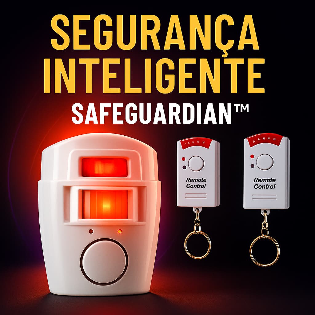 Kit Alarme Residencial Sem Fio com Sensor + 2 Controles – Segurança Fácil e Inteligente