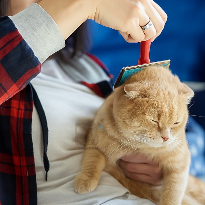 Escova Tira Pelos Mortos Removedora Desembaraça Pet Animais Rasqueadeira Cuidados Massagem