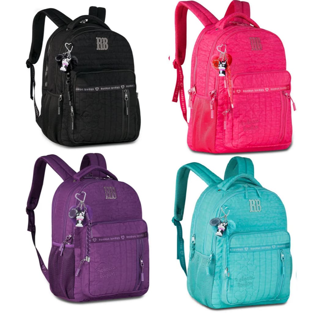 Mochila Rebecca Bonbon 19" Sweet Dreams Grande Laptop Clio Style Original Com ou Sem Lancheira 2026