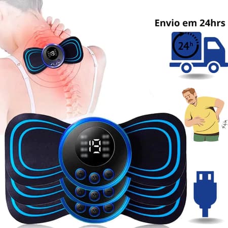 Kit até 4 pçs Mini Massageador Elétrico Portátil Alivia Dores Muscular/Pescoço/Ombro/Cervical/Etc