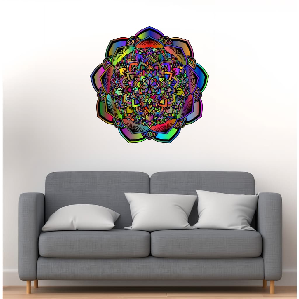 Adesivo Decorativo de Parede - Mandala Vários Tamanhos Mod 09