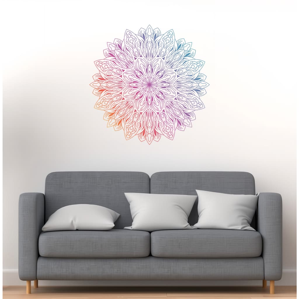 Adesivo Decorativo de Parede - Mandala Vários Tamanhos Mod 19