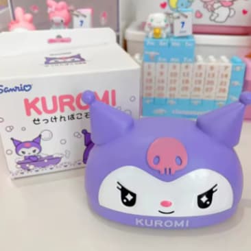 🎀Porta Sabonete Hello Kitty Kuromi My Melody Sanrio Kawaii Caixa Fofa Coração Presente Infantil Menina🎀