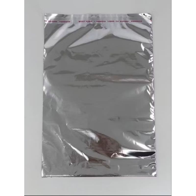 Saco Metalizado Adesivo Liso 10x15 Com 50/100  unidades