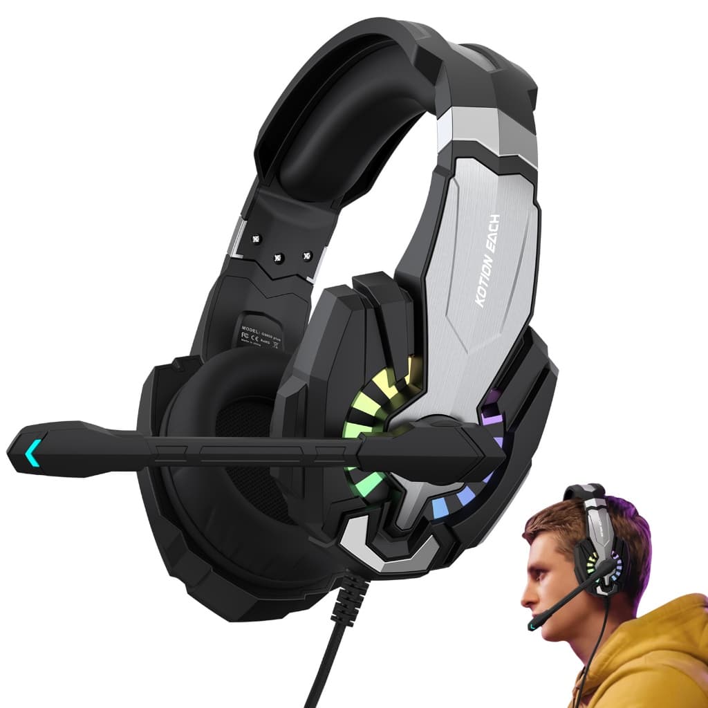 【OFERTA】Headset Gamer Imersivo RGB, Som Surround,  com Microfone eMute - Para PC, Celular e Consoles 🎮