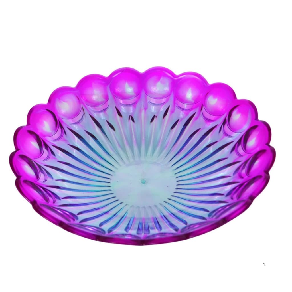 Centro De Mesa e fruteira Acrílico 30cm Esferas Bicolor Decoração