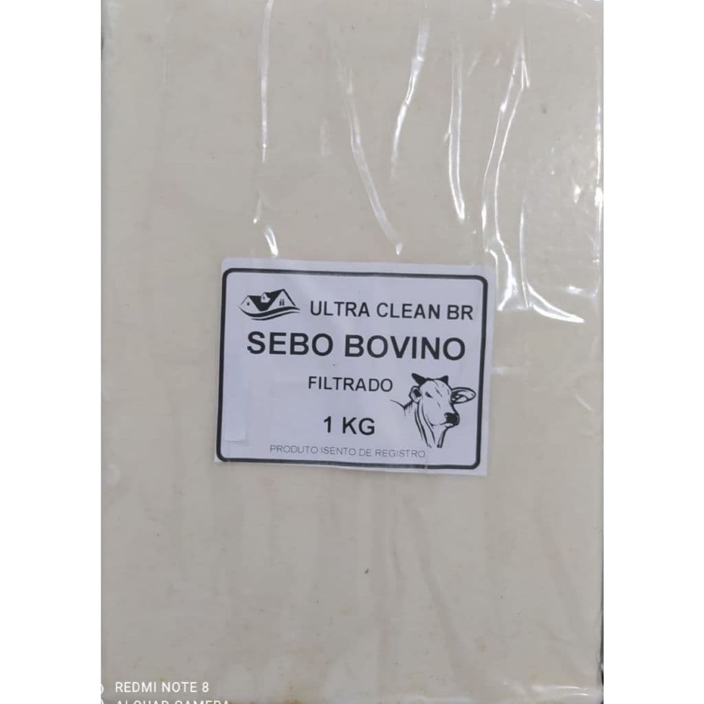 sebo bovino puro  para pele ou sabão