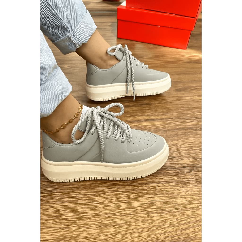 Tênis Plataforma Sil Primeira linha | Luxo e Conforto| Lançamento | Sola Micro Off-White