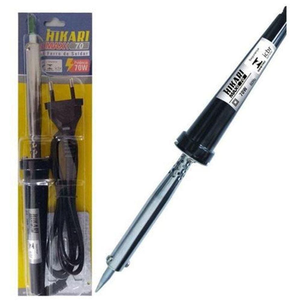 Ferro De Solda Hikari Max 70w Rápido Aquecimento E Alta Durabilidade 220v