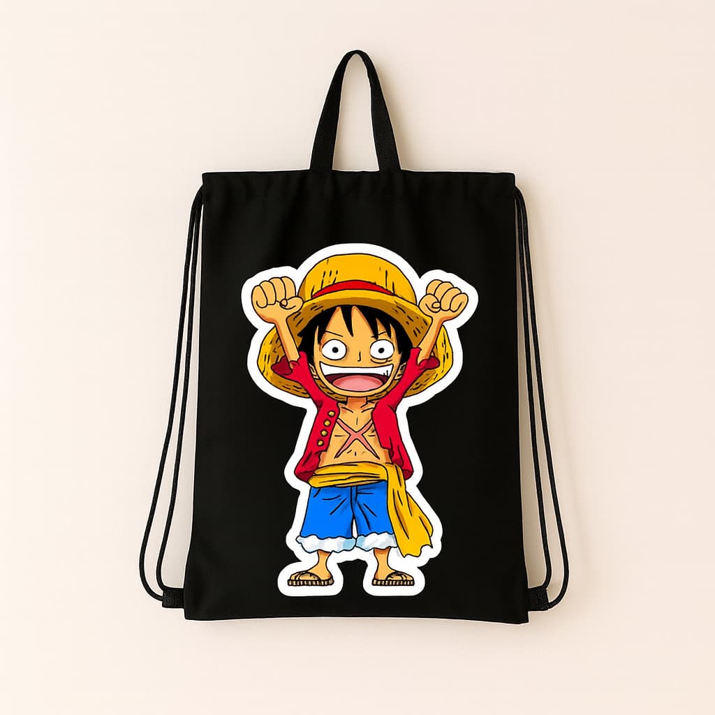 Mochila Saco Personalizada – Luffy Edition