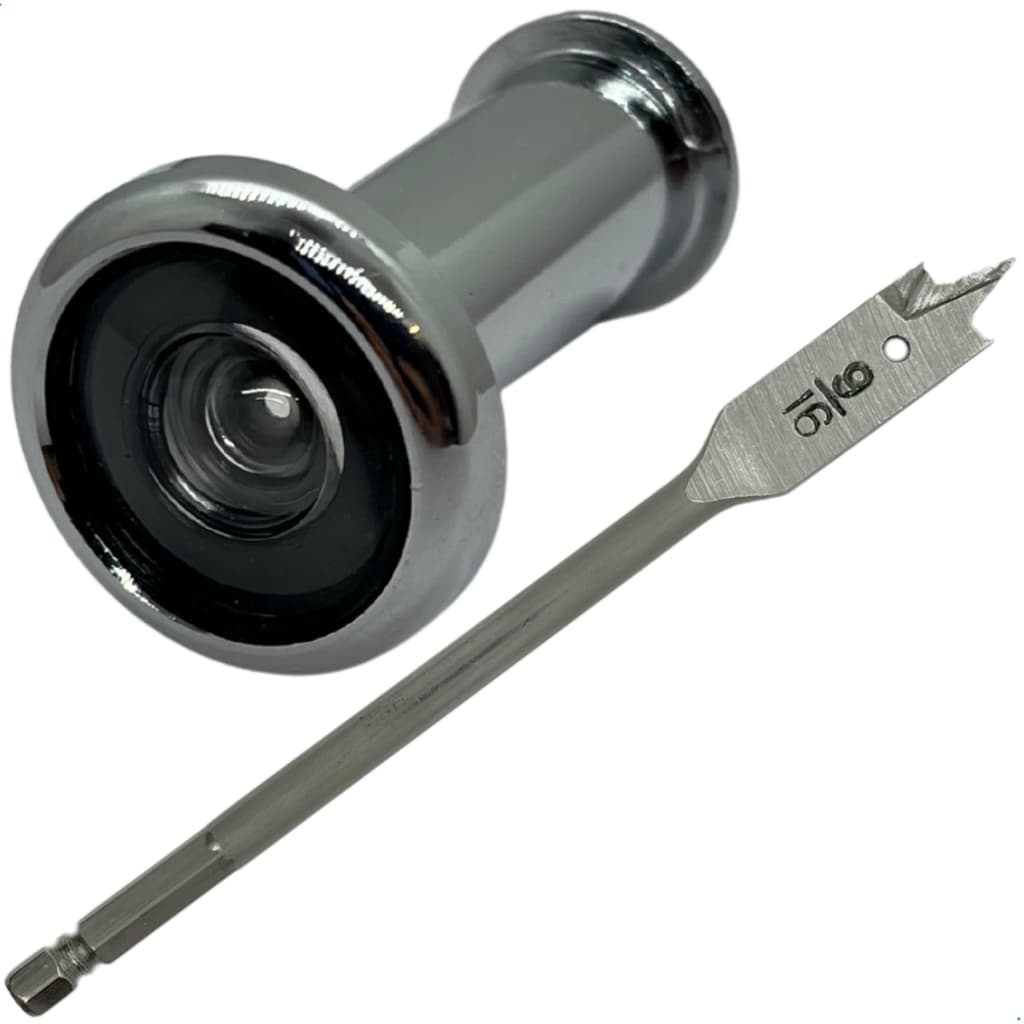 Olho Magico visor e Broca Chata para Porta portão Madeira espessura de 35-52mm chave 9/16 14mm outix