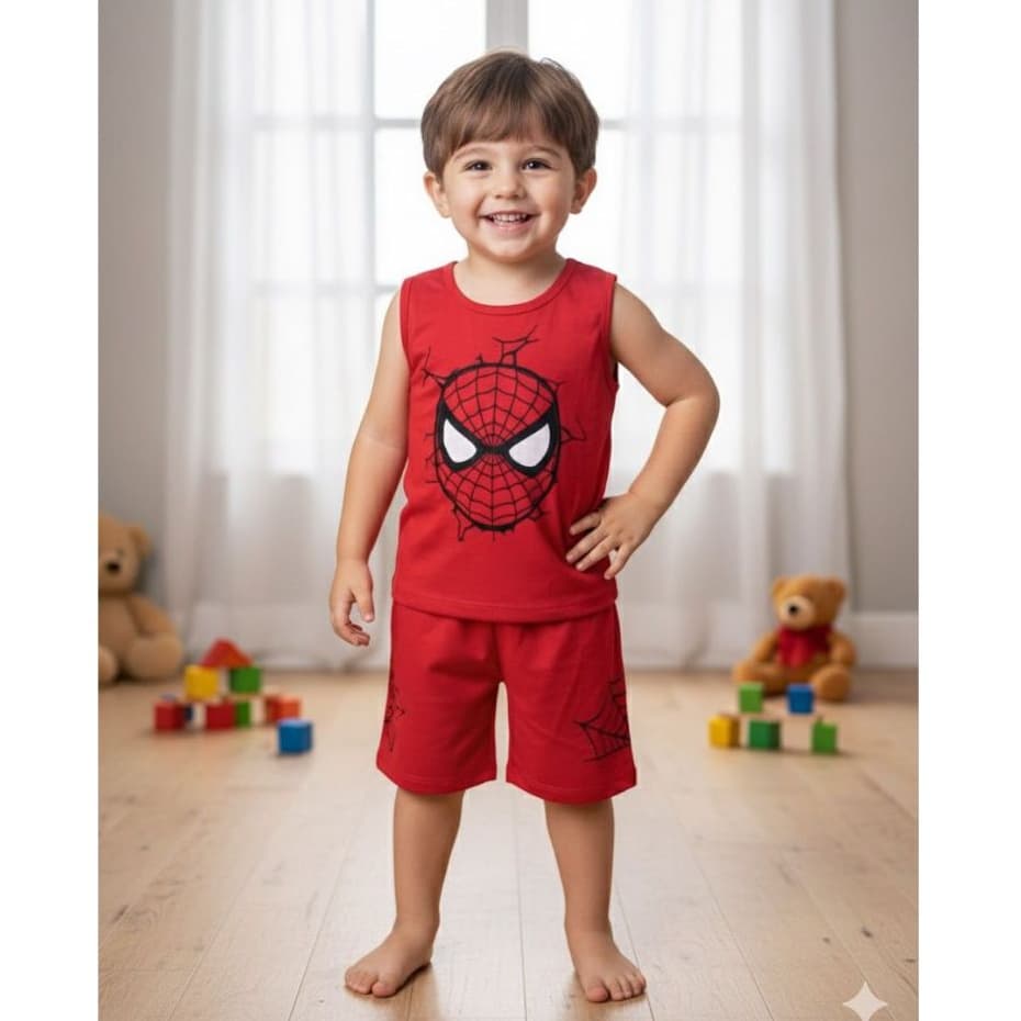 Pijama Personagem Infantil Masculino Pijama Malha Verão