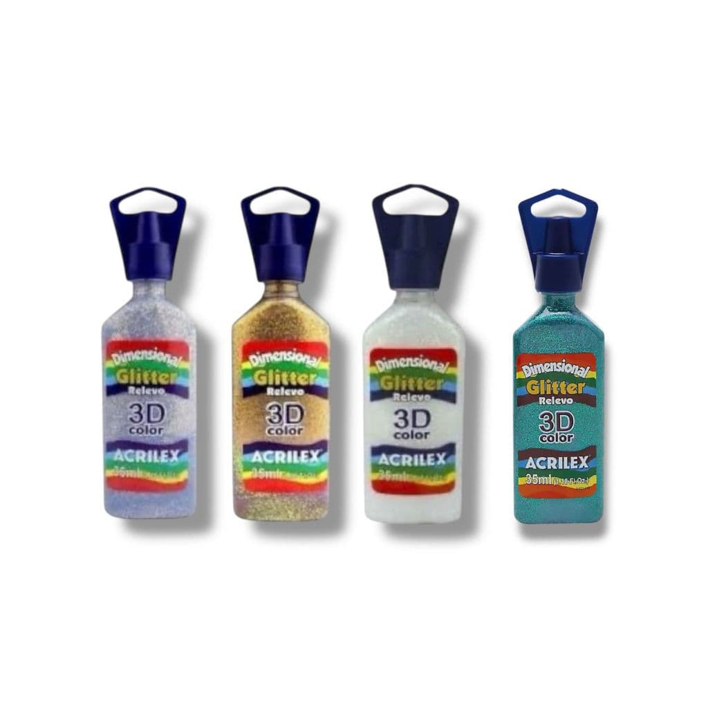 DIMENSIONAL GLITTER RELEVO 3D COLOR 35ML - ACRILEX