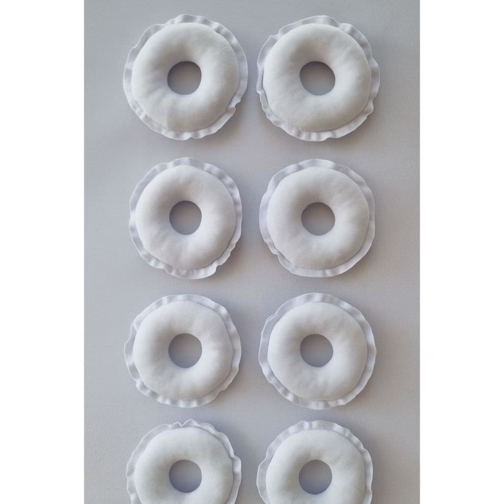 Kit 8 Rosquinha Amamentação Protetor Para Seios Algodão Antialérgico Reutilizável