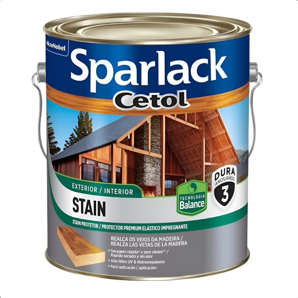 Cetol Stain Base Água Acetinado Sparlack Balance 3,6l Cores