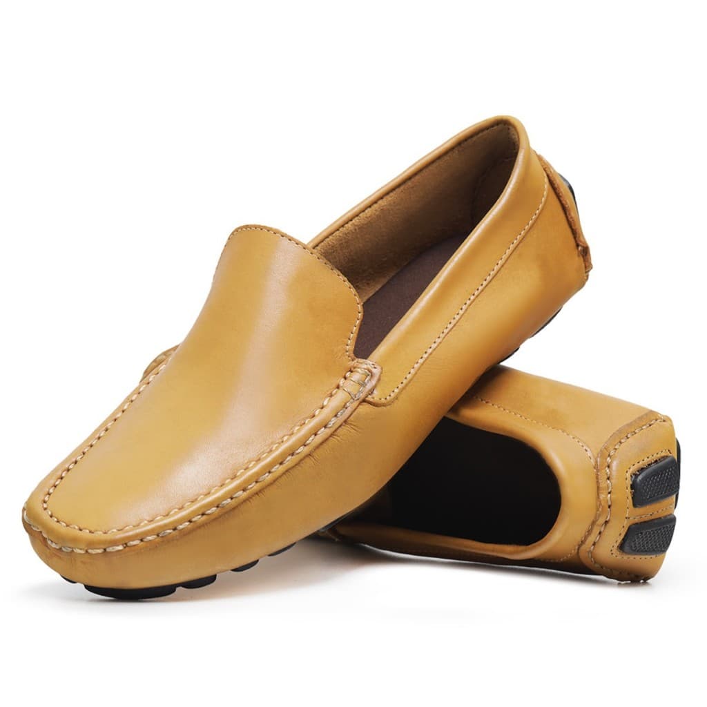 Mocassim Masculino Couro Legítimo Sapatilha Casual Confortável em