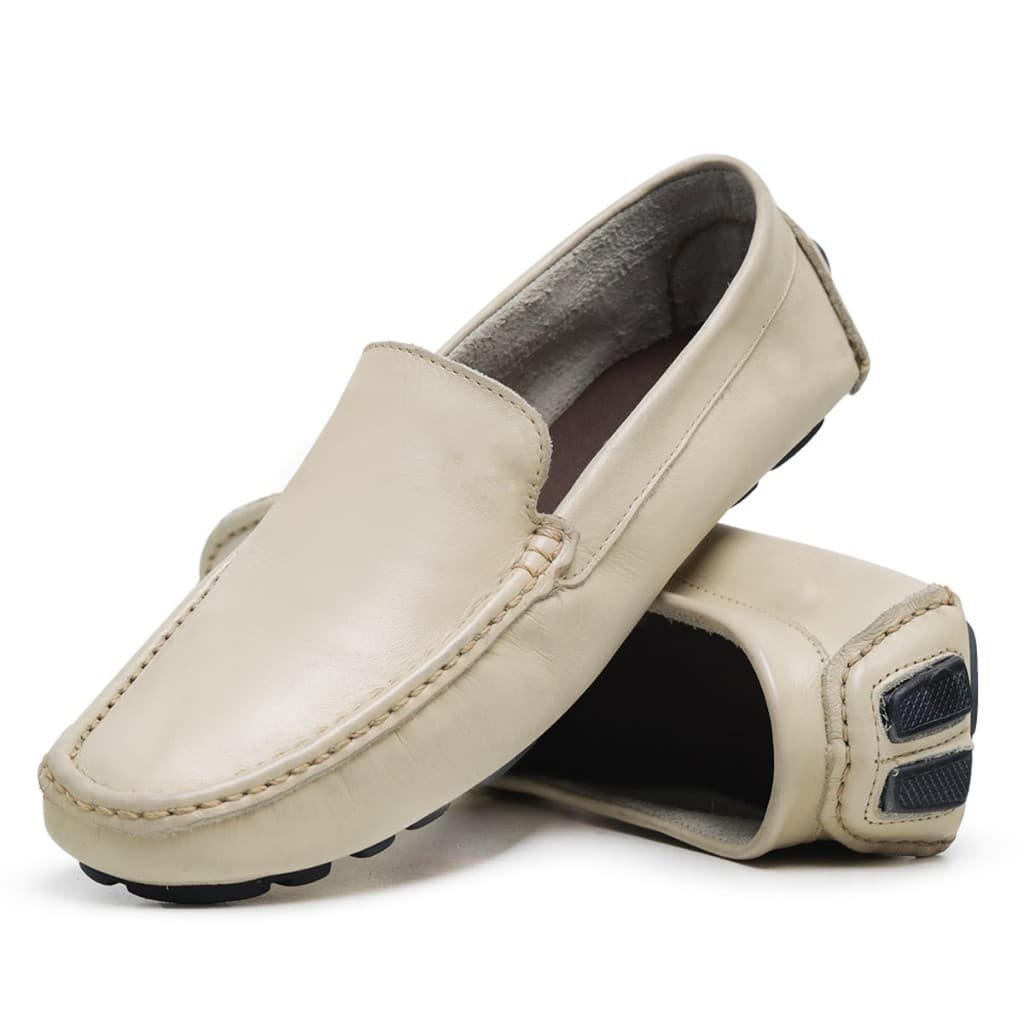 Mocassim Masculino Sapatilha em Couro Legítimo Casual Confortável