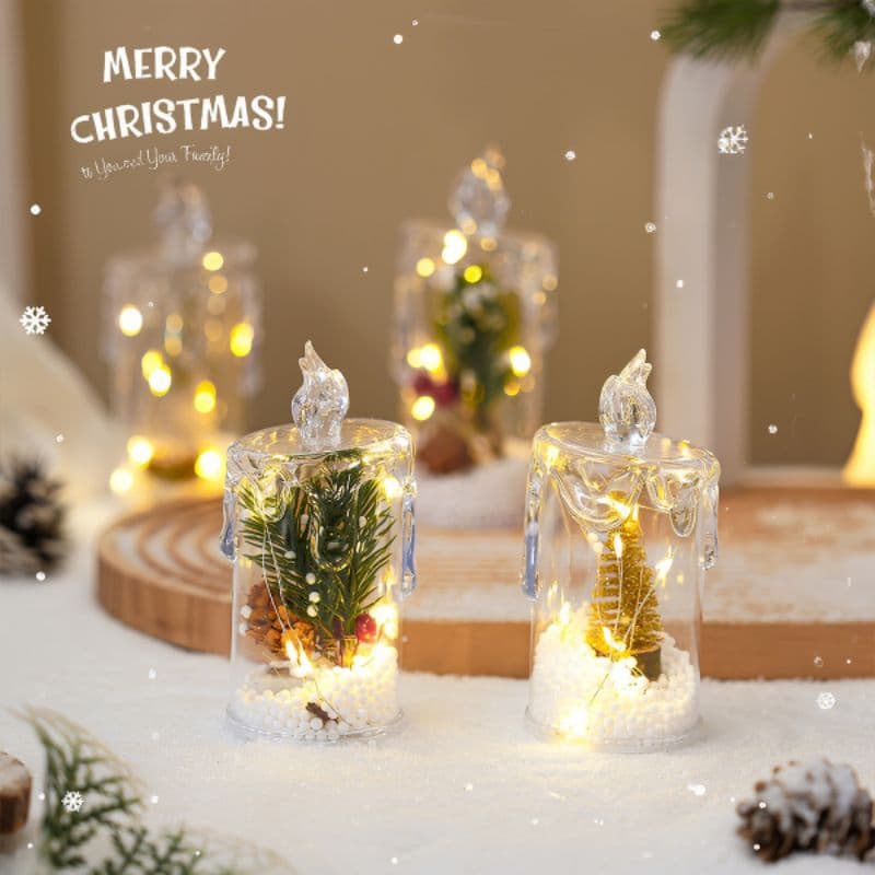 vela decorativa luz  led natal festas eventos