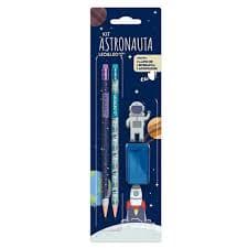 Kit Lapis HB  Astronauta 4 peças