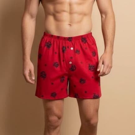 Samba Canção Time Masculina Cueca Malha Estampada