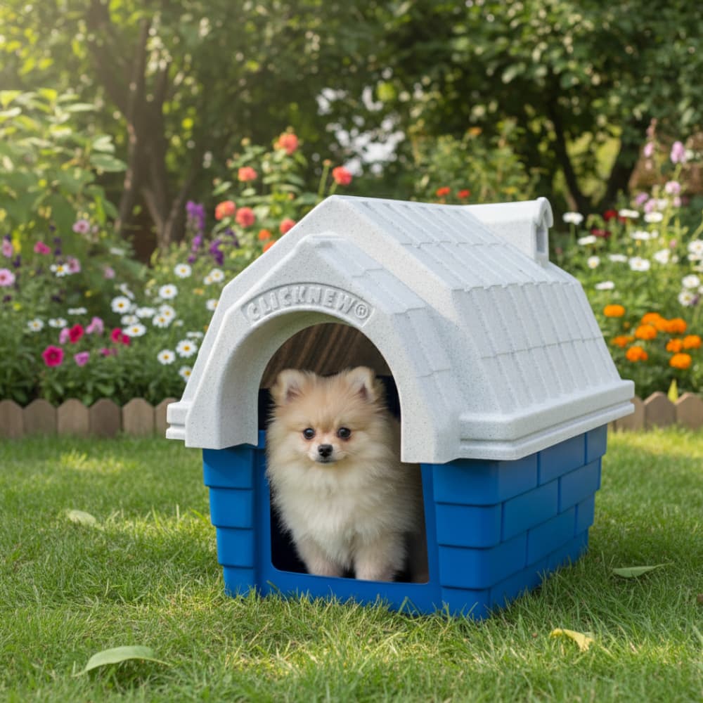 Casinha para Cachorro  Nº2  Pet Chaminé Tradicional  ClickNew