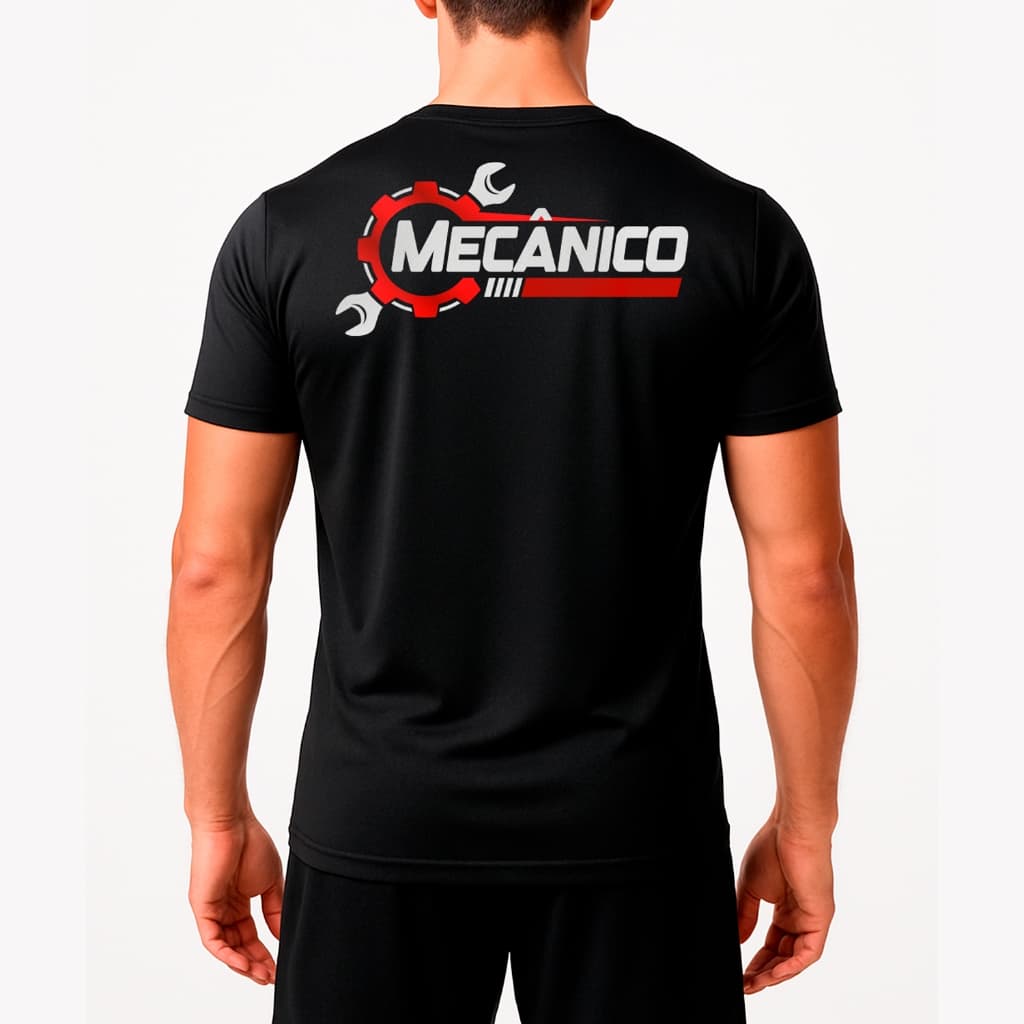 Camiseta Mecânico Profissional Uniforme Trabalho Oficina Dry Fit Confortável Masculina Qualidade