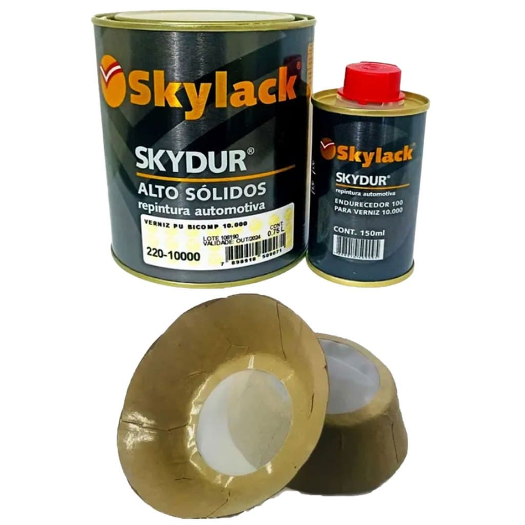 Verniz 10000 Skylack Alto Solidos Com 2 Coadores Brinde