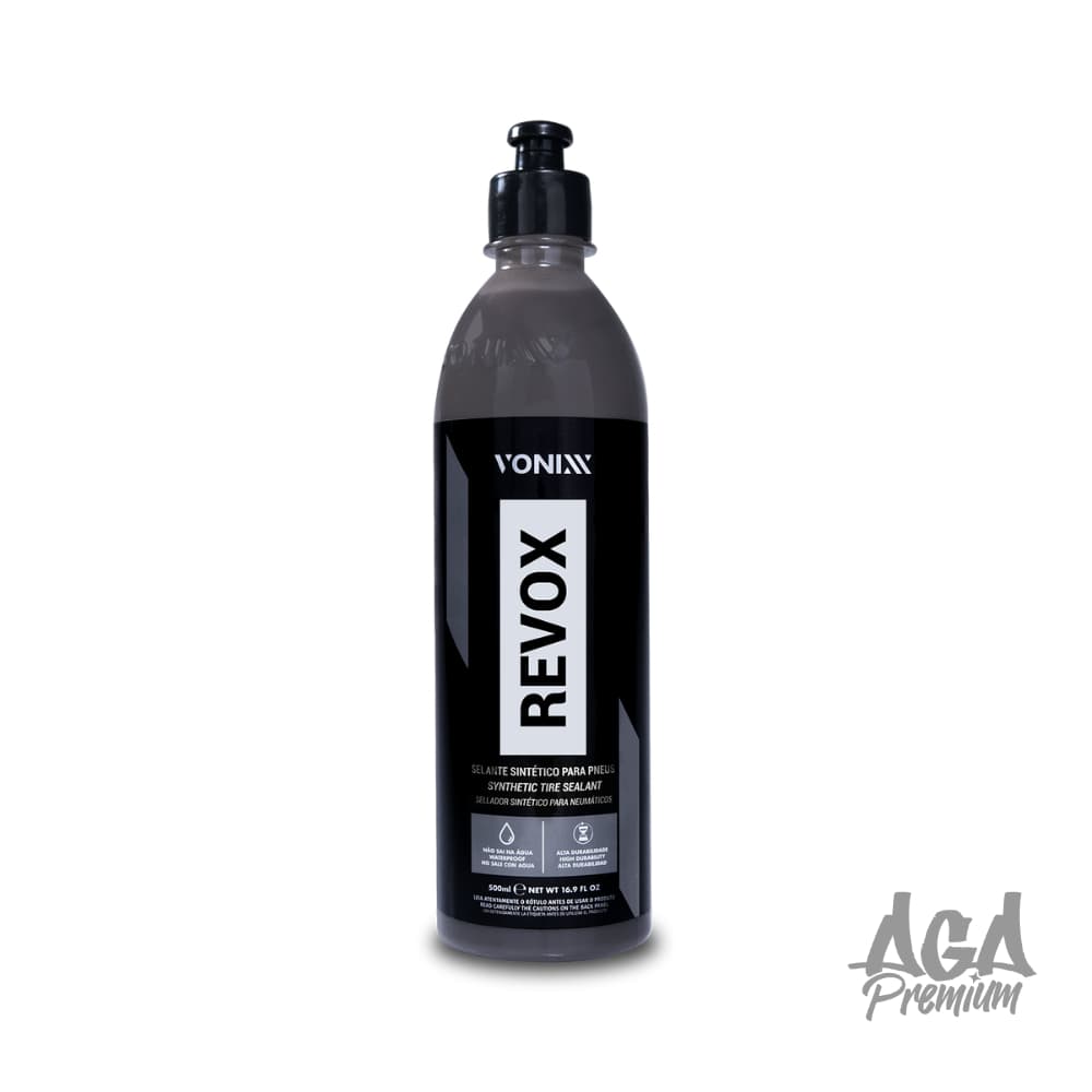 Vonixx Revox 500ml - Selante de Pneu/ Pneu Pretinho com Aspecto Fosco, Proteção e Hidrorrepelência