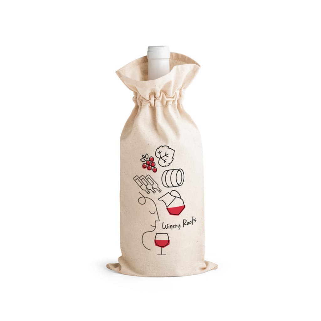 10 Sacolas para Vinho Personalizada 15x34cm – Presente Corporativo e Brinde Elegante