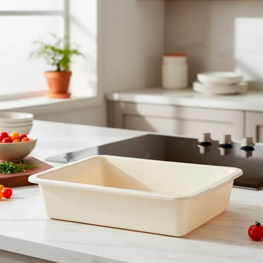 Kit De Bandejas Plástica De Carne Caixa Frigorifica Multiuso Açogue 9L - Para Temperar Cozinha