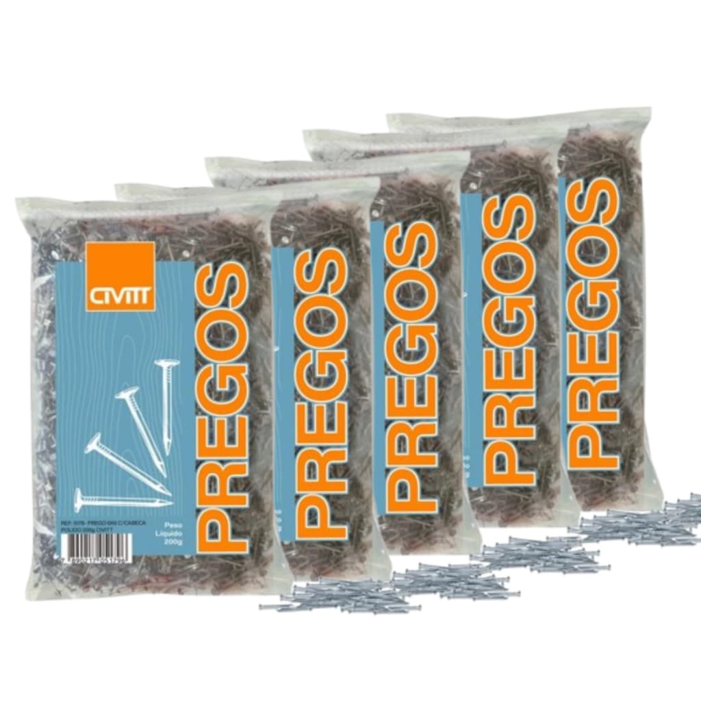 Prego 17x24 Com Cabeca Polido 400g Civitt